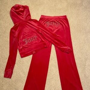 Juicy Couture Hot Pink Velour Tracksuit